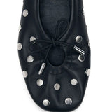 Ballerine con borchie Rosalind in nero 