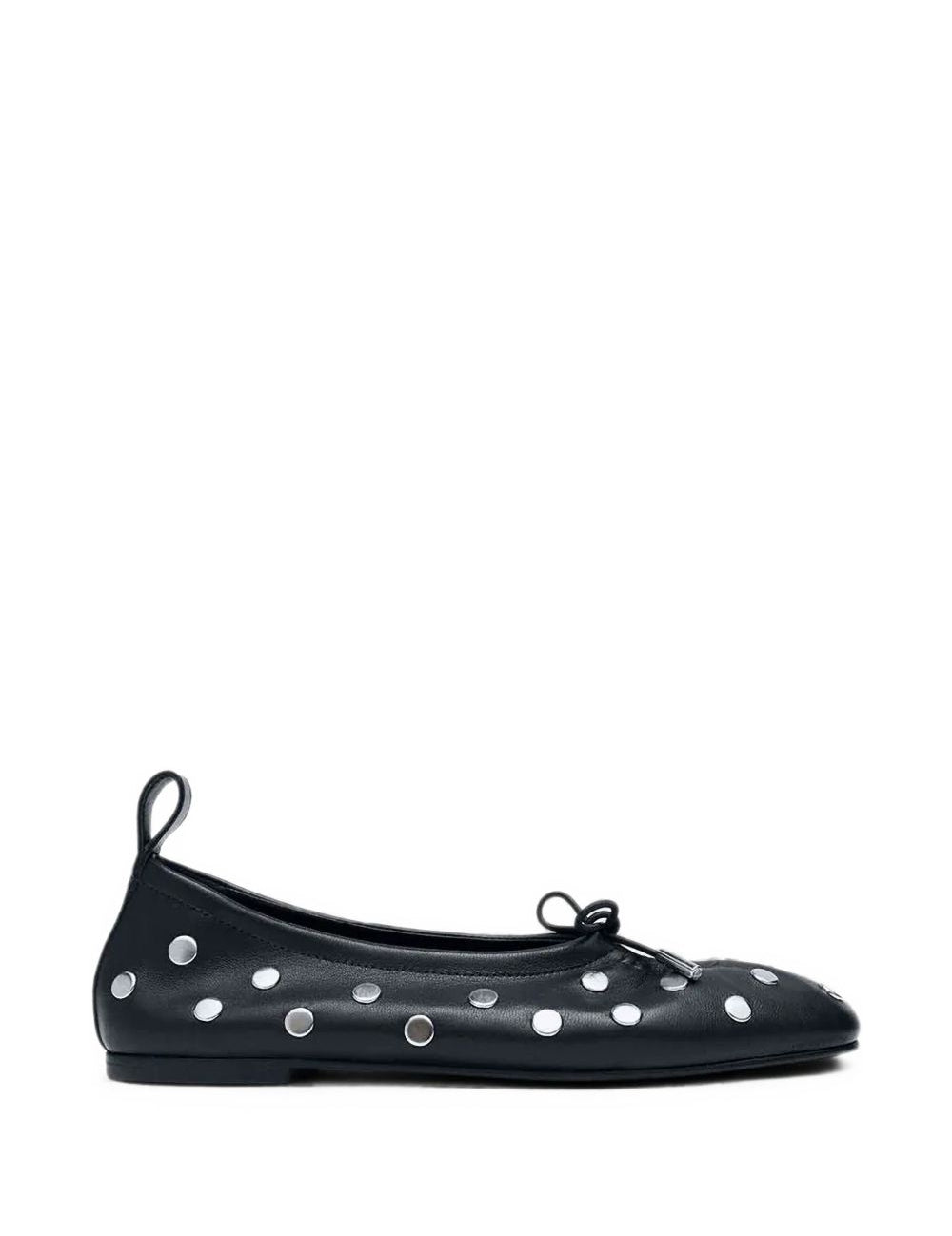 Ballerine con borchie Rosalind in nero 
