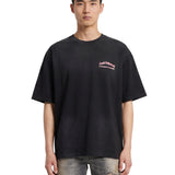 T-shirt in nero con stampa grafica 