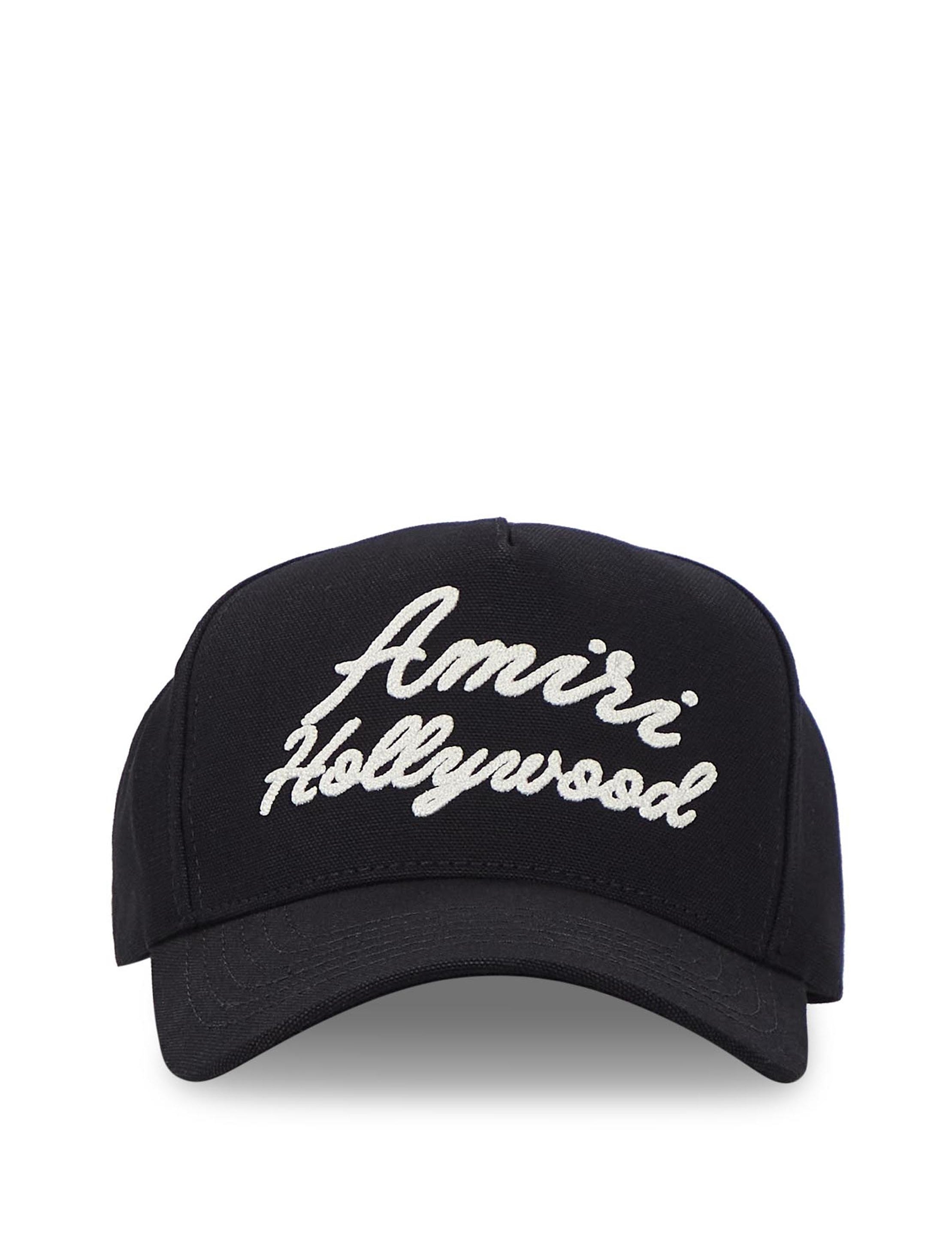 Cappello da baseball con logo in nero 