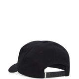 Cappello da baseball con logo in nero 