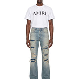 Jeans Destroyed Flare in blu 