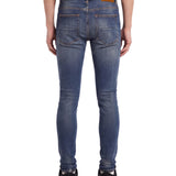 Jeans skinny Mx1 con effetto vissuto in blu 