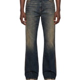 Jeans MA Fit con ricamo in blu 