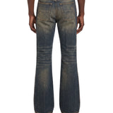 Jeans MA Fit con ricamo in blu 