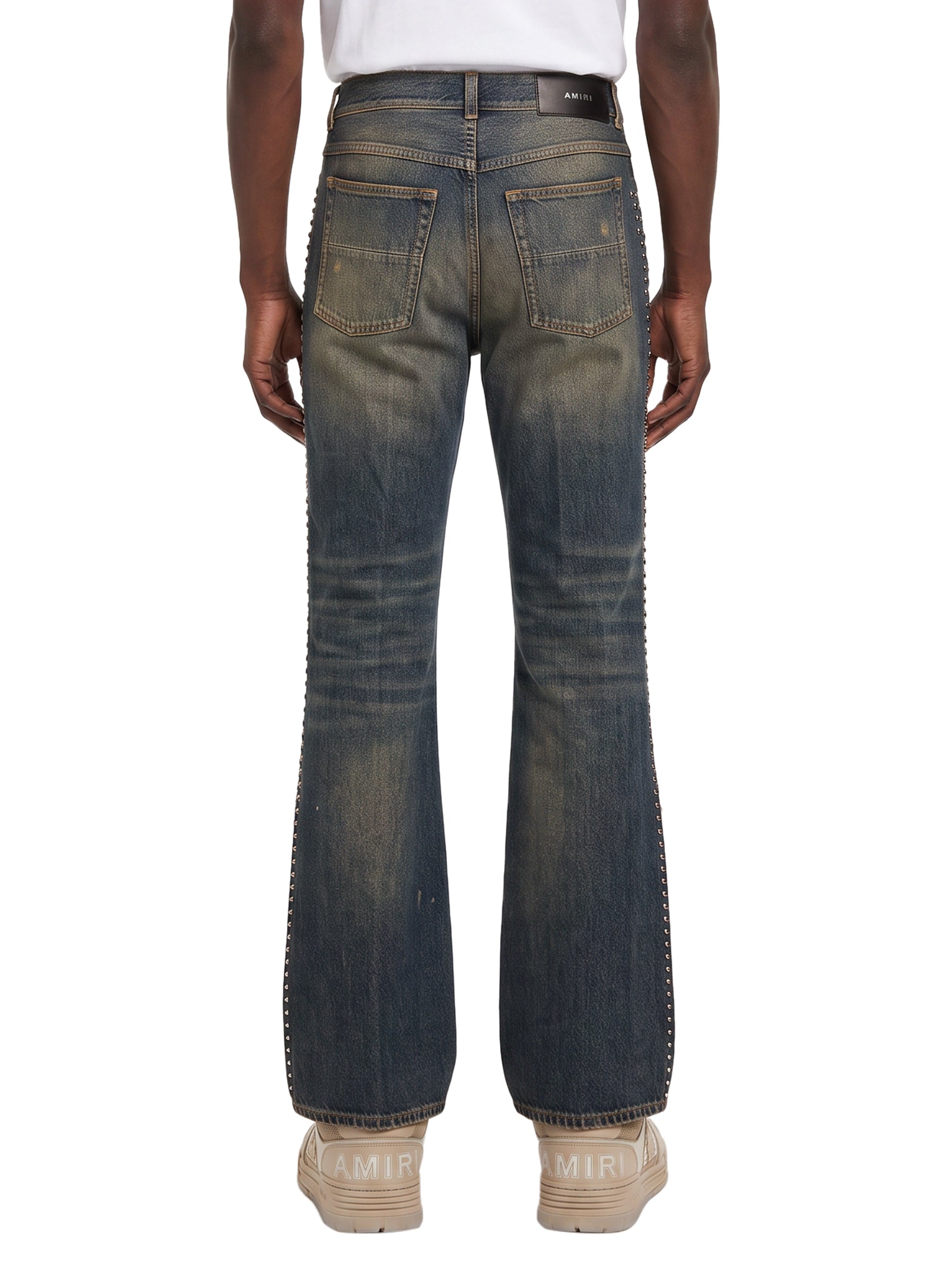 Jeans MA Fit con ricamo in blu 