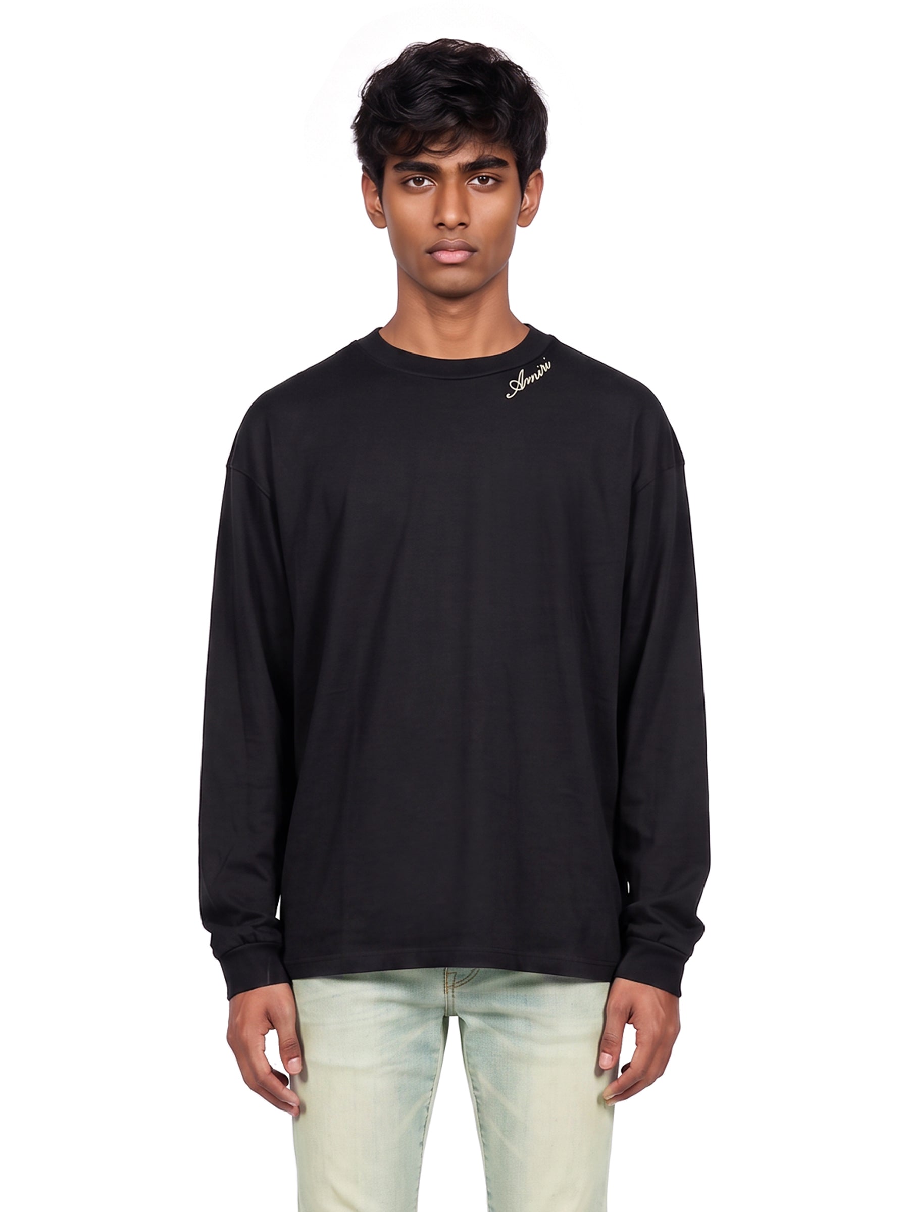 T-shirt Script in nero 