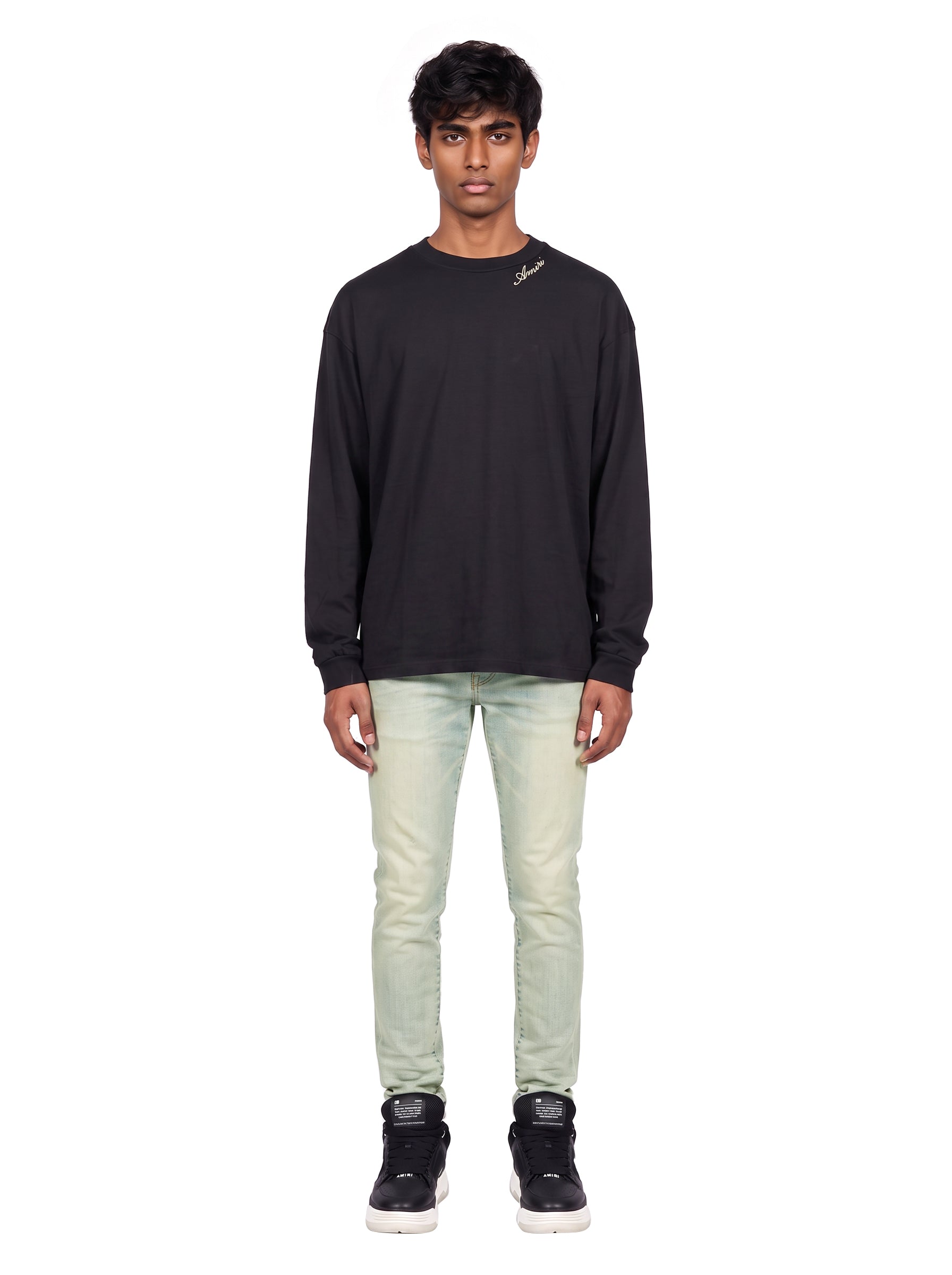 T-shirt Script in nero 