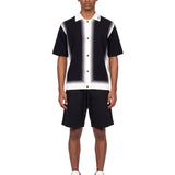 Camicia Lasso in maglia nero e bianco 