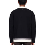 Polo Lasso in maglia nero e bianco 