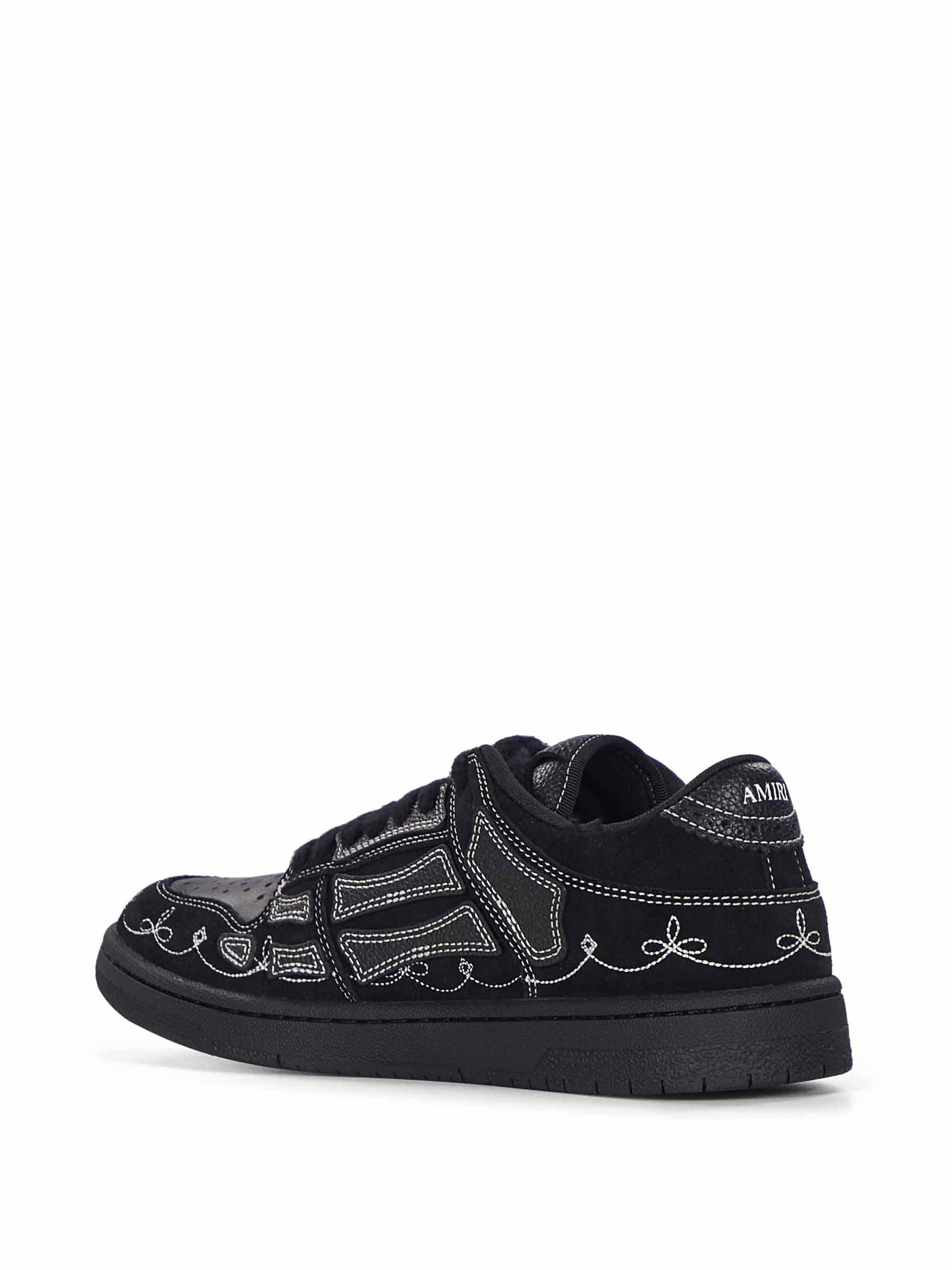 Sneakers basse western skel in nero 