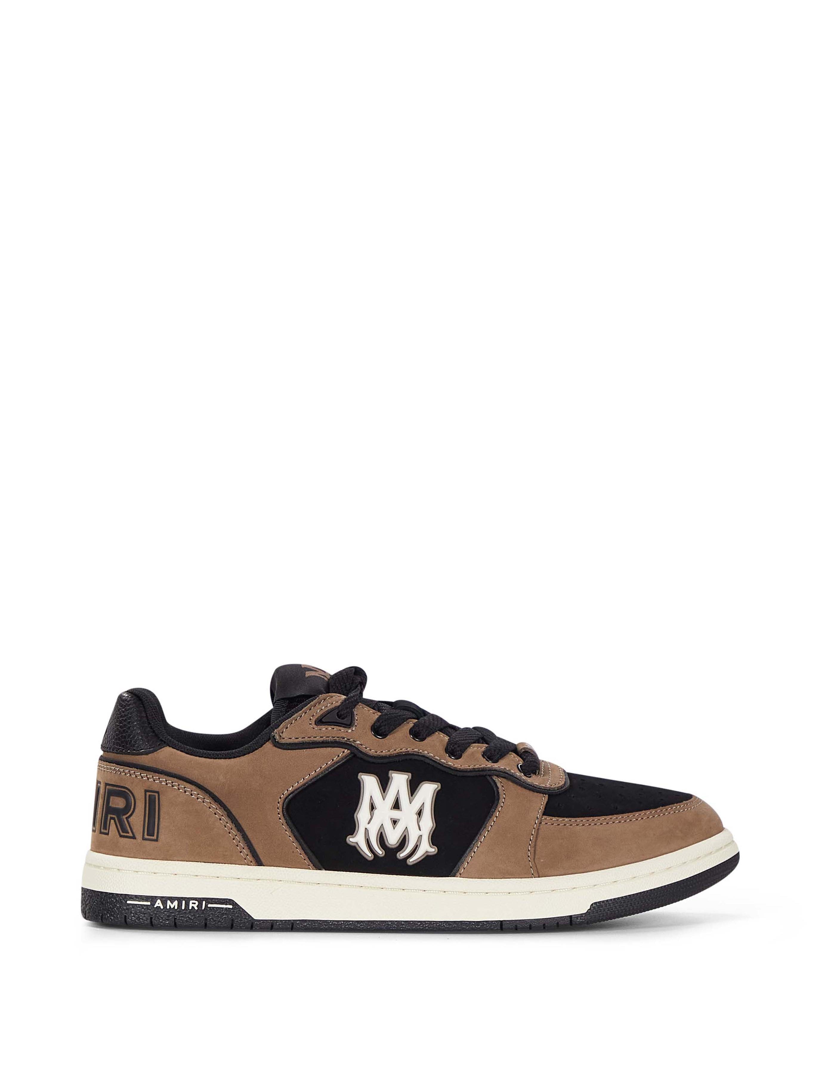 Sneakers con logo Newport in beige e nero 