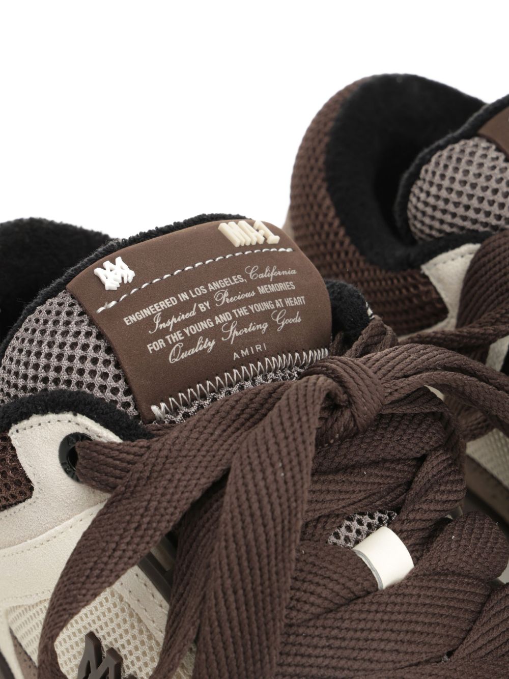 Sneakers MA-1 in bianco e marrone 