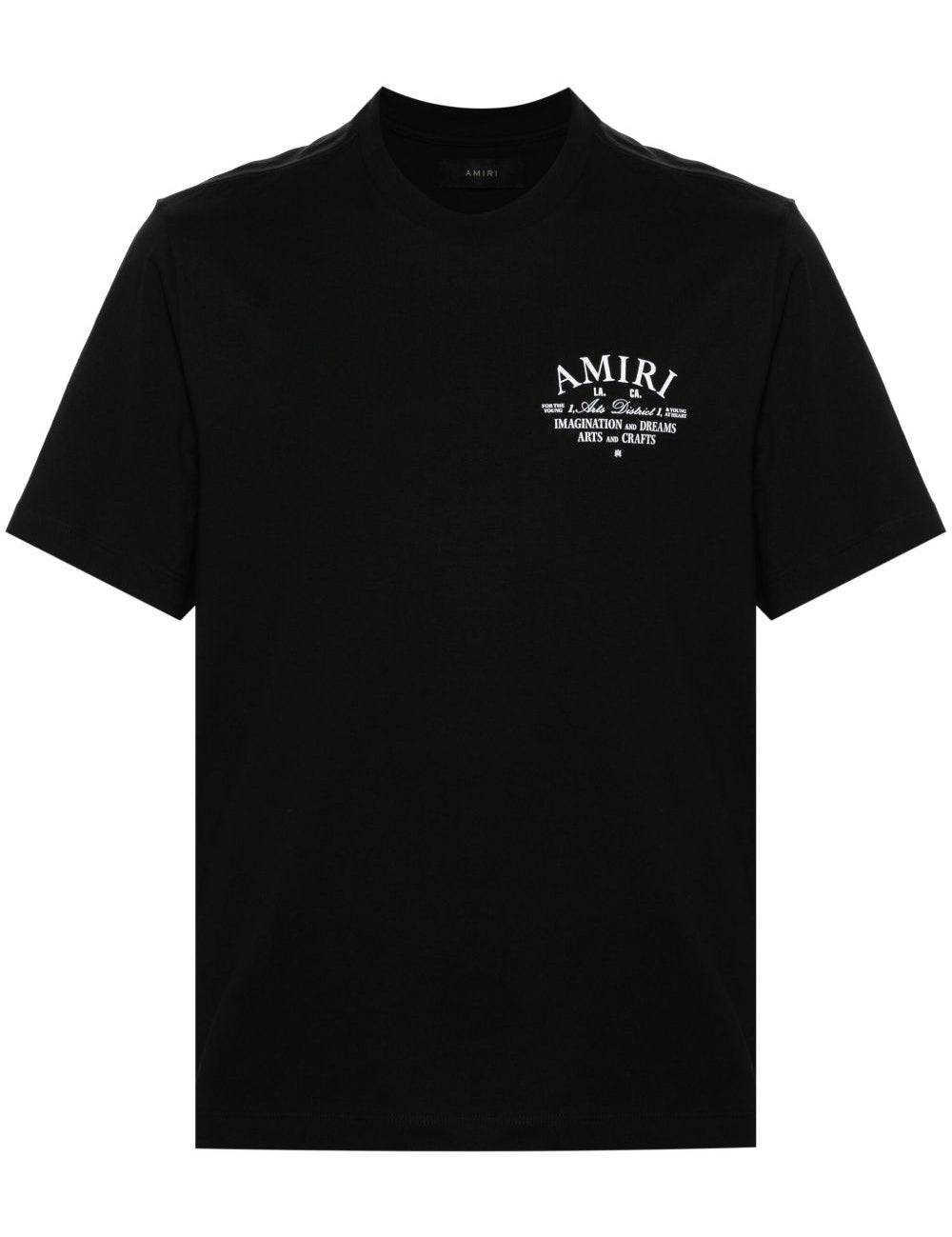 T-shirt a maniche corte con logo  in nero 