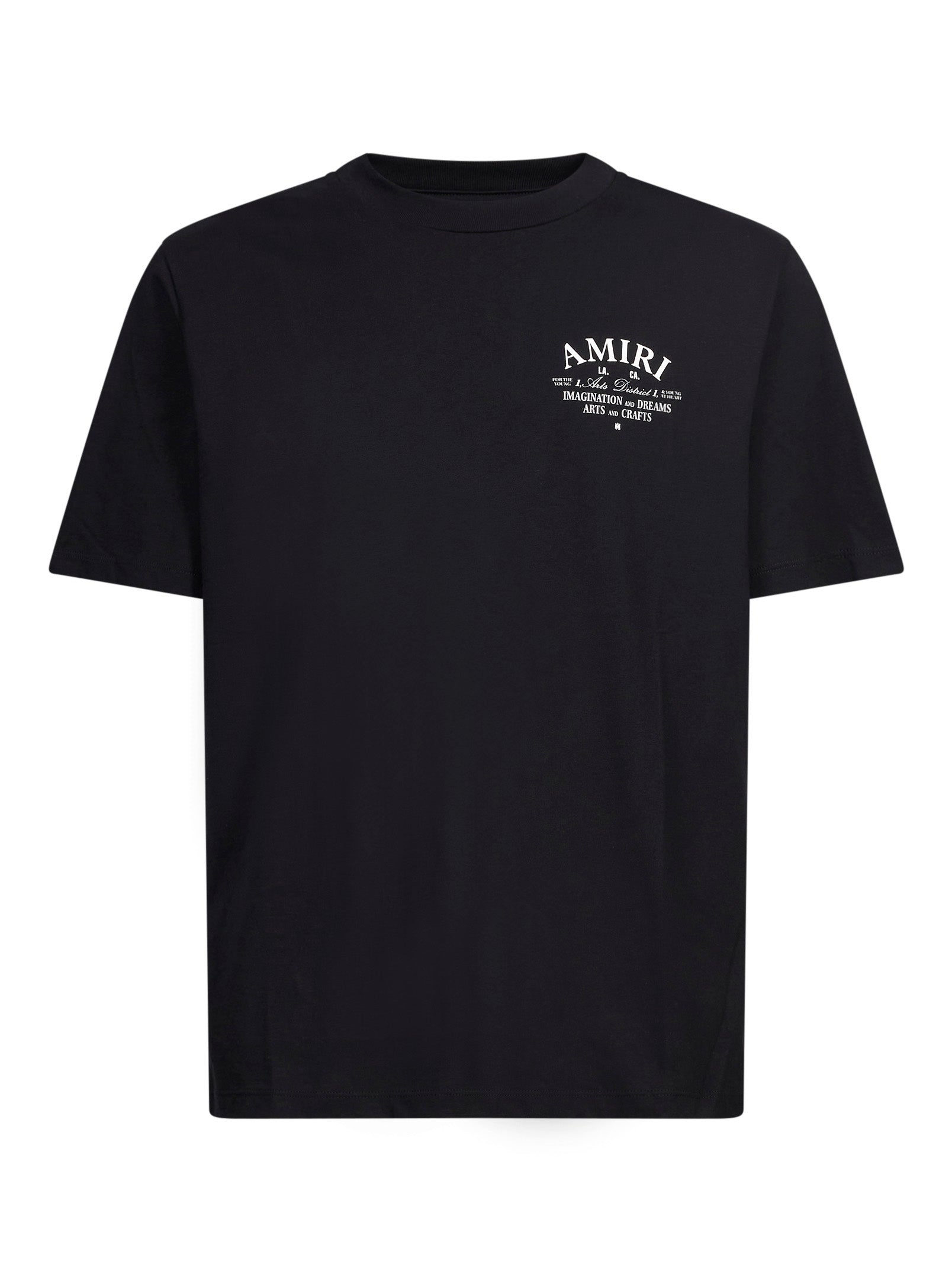 T-shirt a maniche corte con logo  in nero 