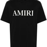 T-shirt a maniche corte con logo  in nero 