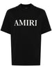 Short-sleeved T-shirt with logo in black