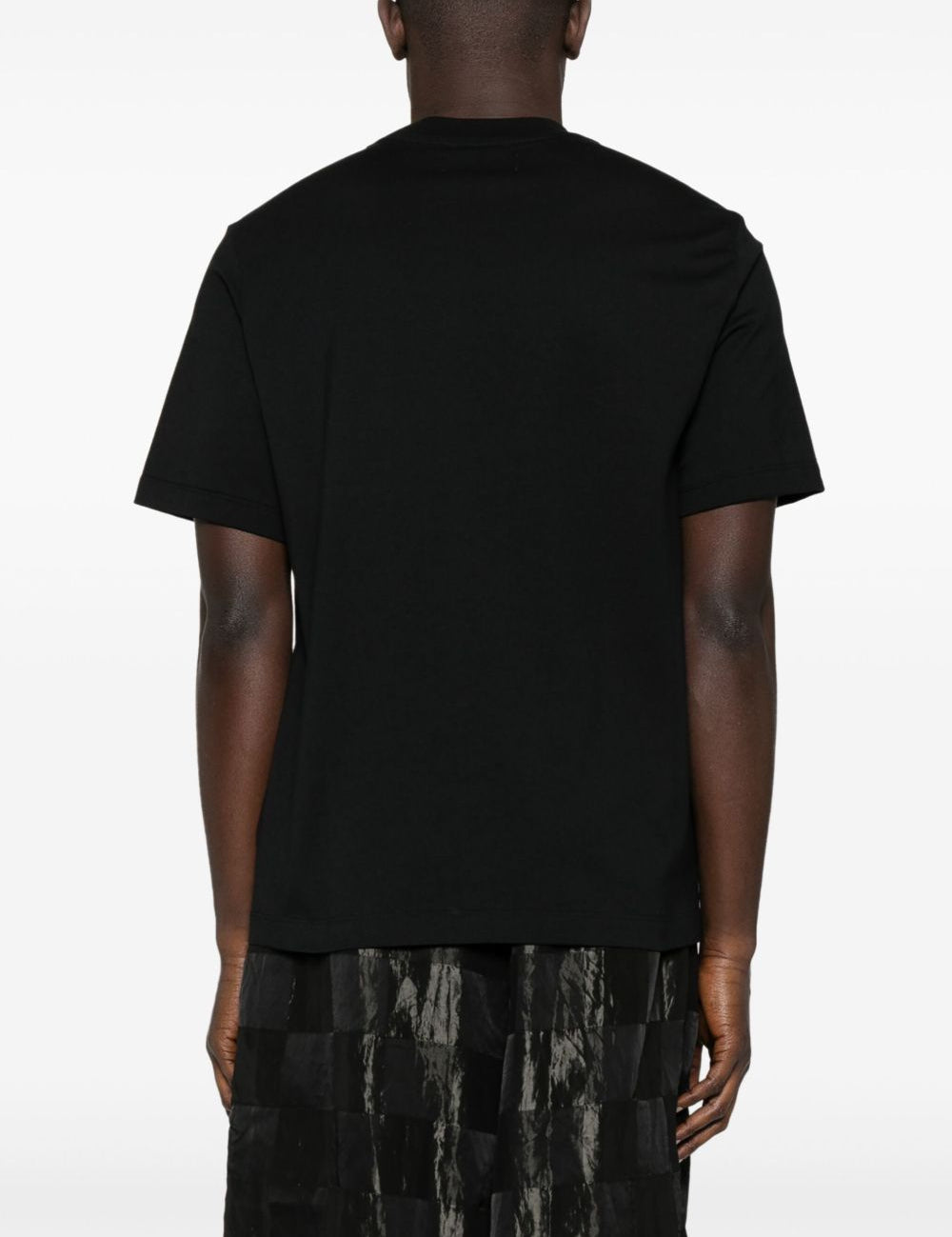 T-shirt a maniche corte con logo  in nero 