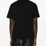 T-shirt a maniche corte con logo  in nero 