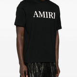 T-shirt a maniche corte con logo  in nero 