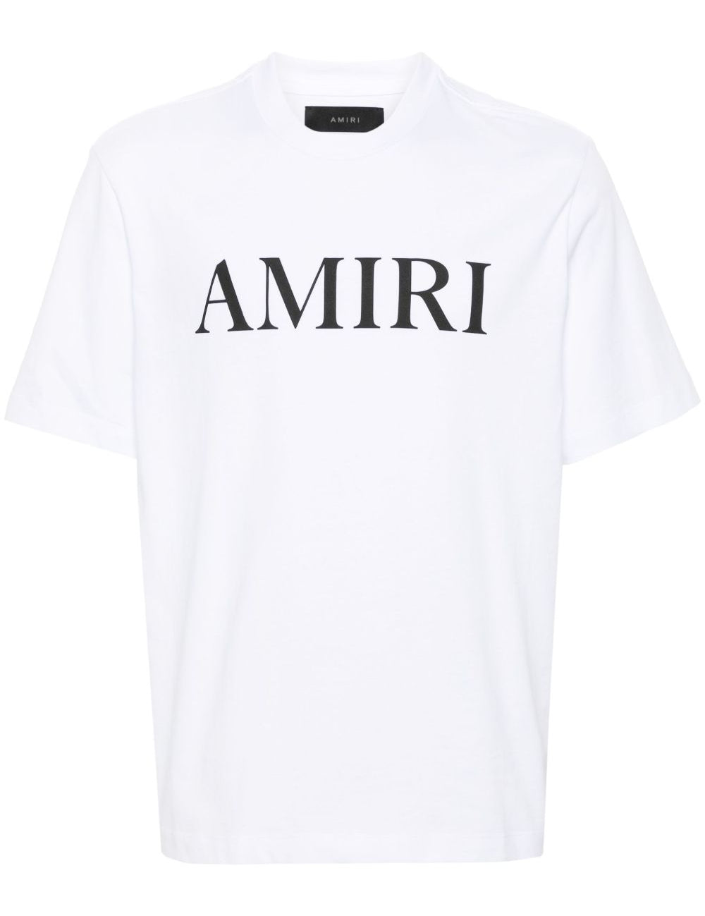T-shirt a maniche corte con logo  in bianco 