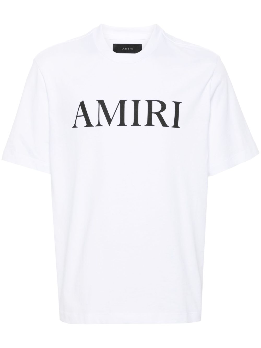 T-shirt a maniche corte con logo  in bianco 