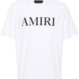 T-shirt a maniche corte con logo  in bianco 