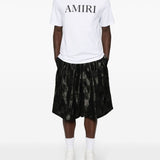 T-shirt a maniche corte con logo  in bianco 