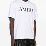 T-shirt a maniche corte con logo  in bianco 