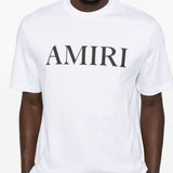 T-shirt a maniche corte con logo  in bianco 