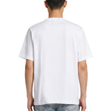 T-shirt a maniche corte con logo  in bianco 