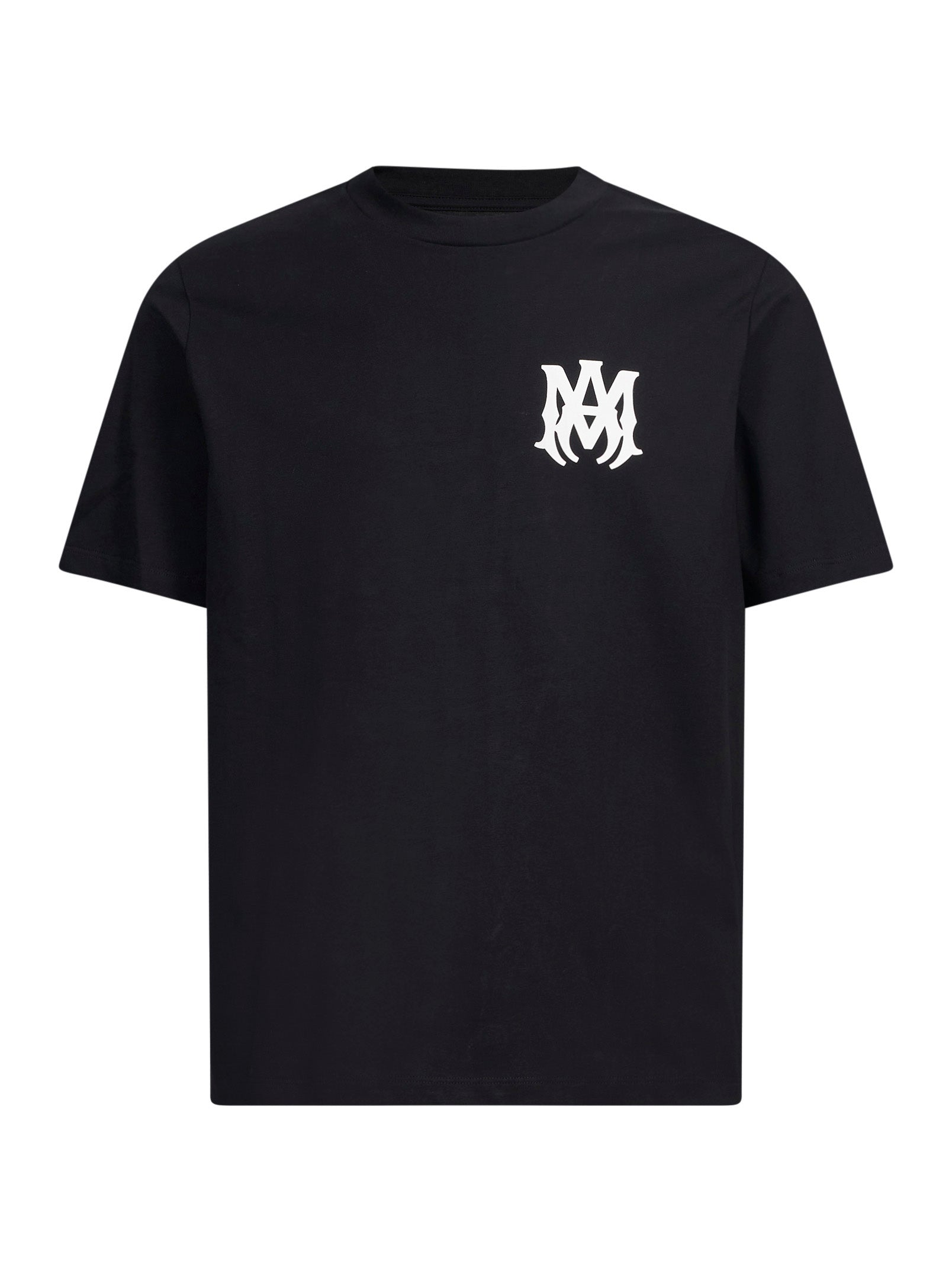 T-shirt a maniche corte con logo  in nero 