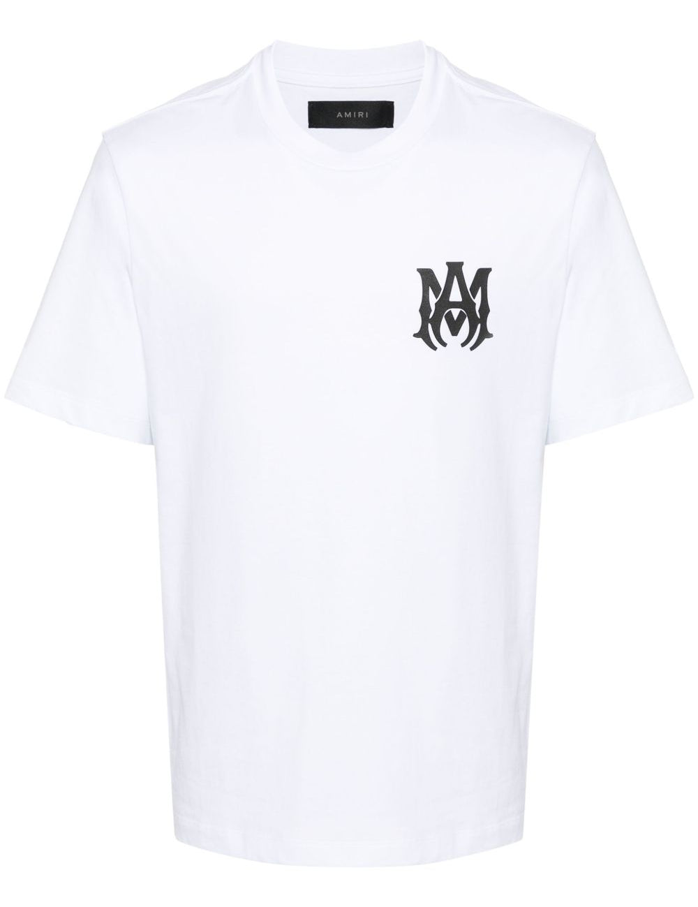 T-shirt a maniche corte con logo in bianco 