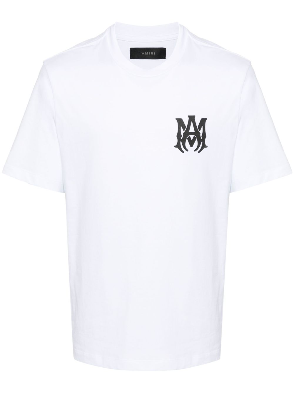 T-shirt a maniche corte con logo in bianco 