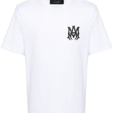 T-shirt a maniche corte con logo in bianco 