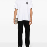 T-shirt a maniche corte con logo in bianco 