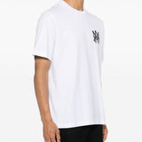 T-shirt a maniche corte con logo in bianco 