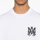 T-shirt a maniche corte con logo in bianco 
