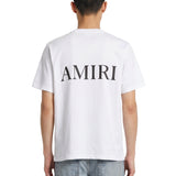 T-shirt a maniche corte con logo in bianco 