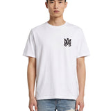 T-shirt a maniche corte con logo in bianco 