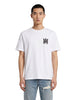 T-shirt a maniche corte con logo in bianco