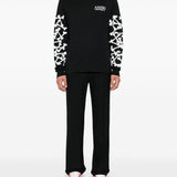 T-shirt Bones Stacked a maniche lunghe in nero 