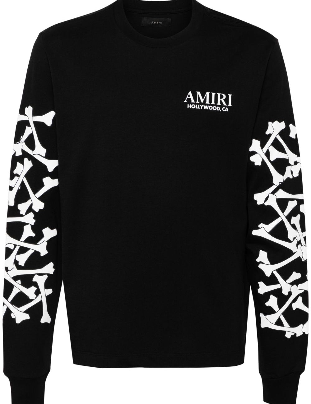 T-shirt Bones Stacked a maniche lunghe in nero 
