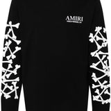 T-shirt Bones Stacked a maniche lunghe in nero 