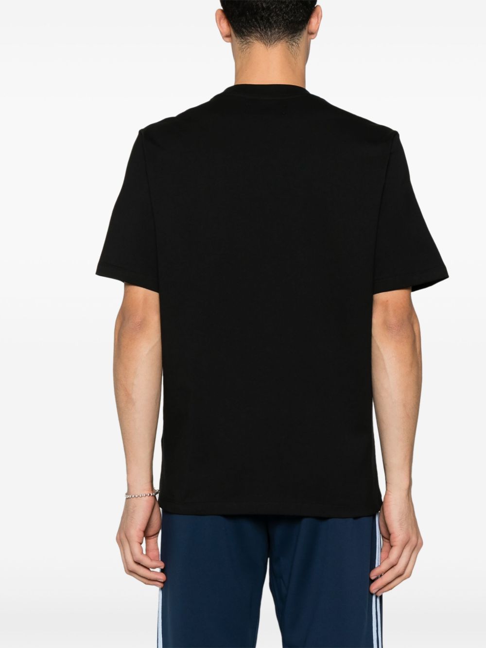 T-shirt a maniche corte con logo in nero 