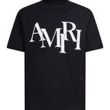 T-shirt a maniche corte con logo in nero 