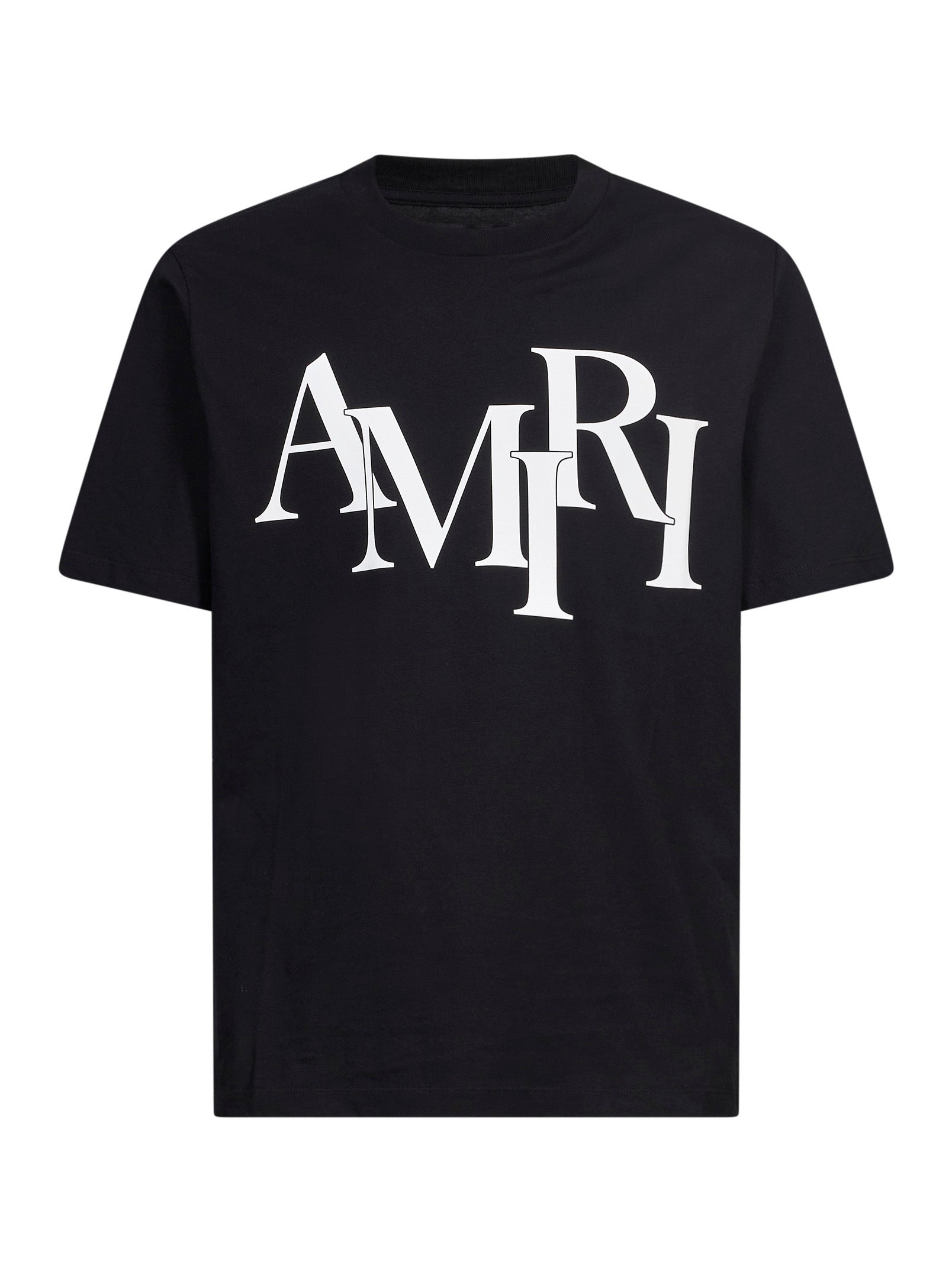 T-shirt a maniche corte con logo in nero 
