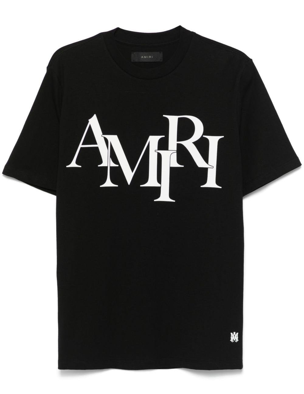 T-shirt a maniche corte con logo in nero 