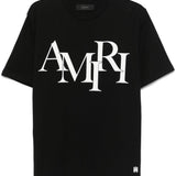 T-shirt a maniche corte con logo in nero 