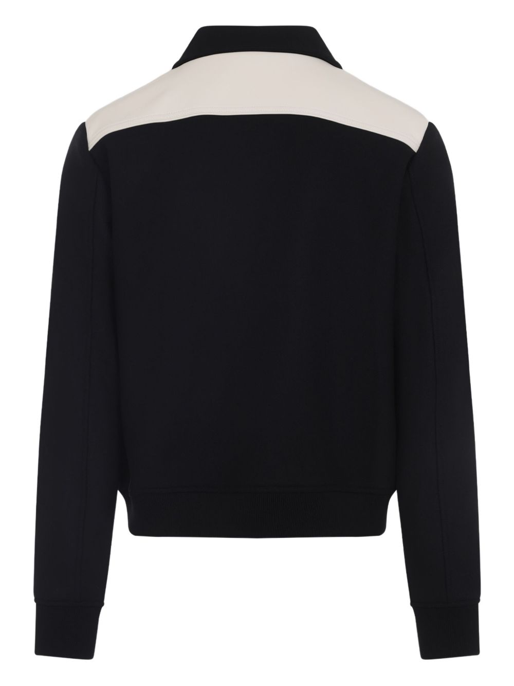 Giacca Varsity con ricamo in nero 